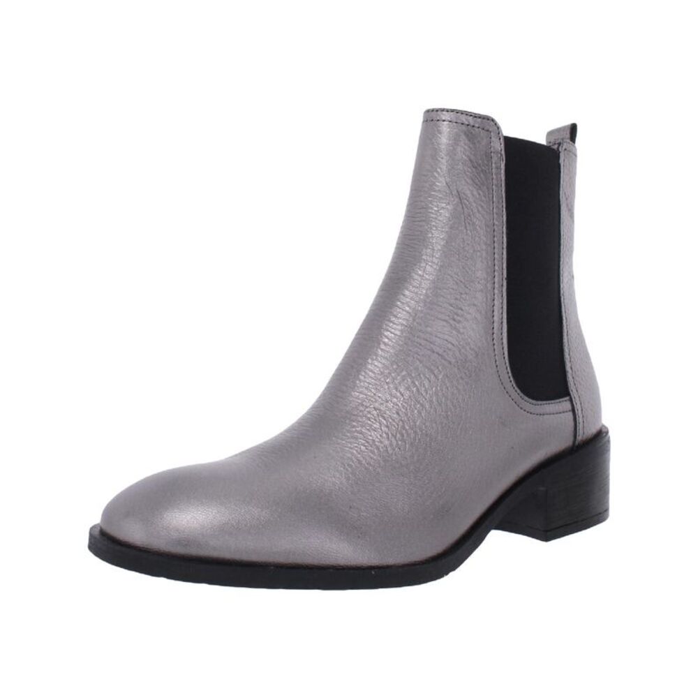 Kenneth Cole Reaction Women's Leather Round Toe Ankle Boots Gray Size 9 M